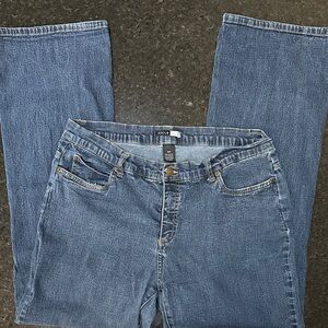 Focus Lifestyle Bootcut Jeans Womens 16W Blue Medium Wash Stretch Denim Mid Rise